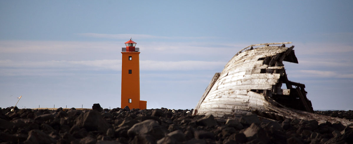 Selvogsviti lighthouse and shipwreck